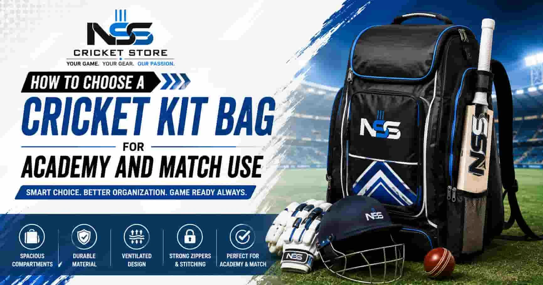 How to Choose a Cricket Kit Bag for Academy and Match Use